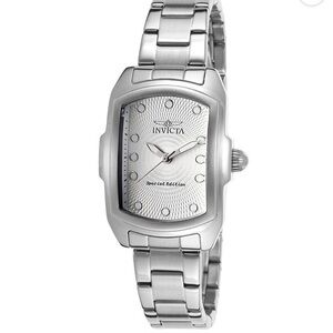 Invicta NWT Women's 15842 Spec. Ed. Lupah Stainless Steel Silver-Tone Dial Watch